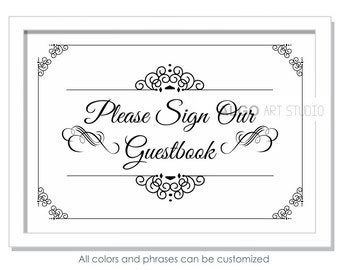 Indicator our guestbook Etsy image about Please Sign Our Guestbook Free Printable called Signal our guestbook Etsy
